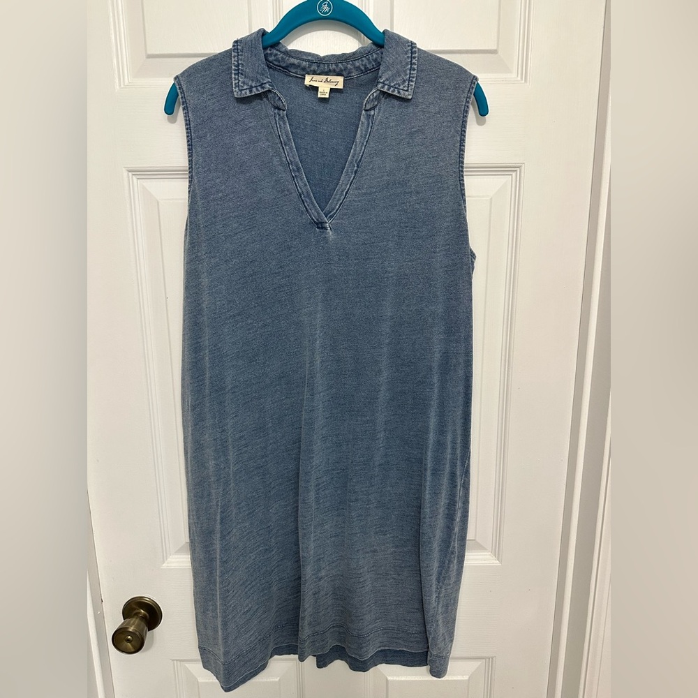 Jane and Delancey Blue Sleeveless Dress